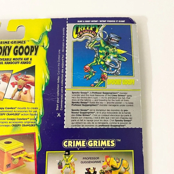 VTG 1994 Creepy Crawlers Spooky Goopy 5.5 Inch Action Figure Toymax Crime Grimes - Picture 10 of 16